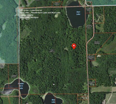 Hunting Land For Sale In Lapeer County 215 Acres | Property ID: 22720