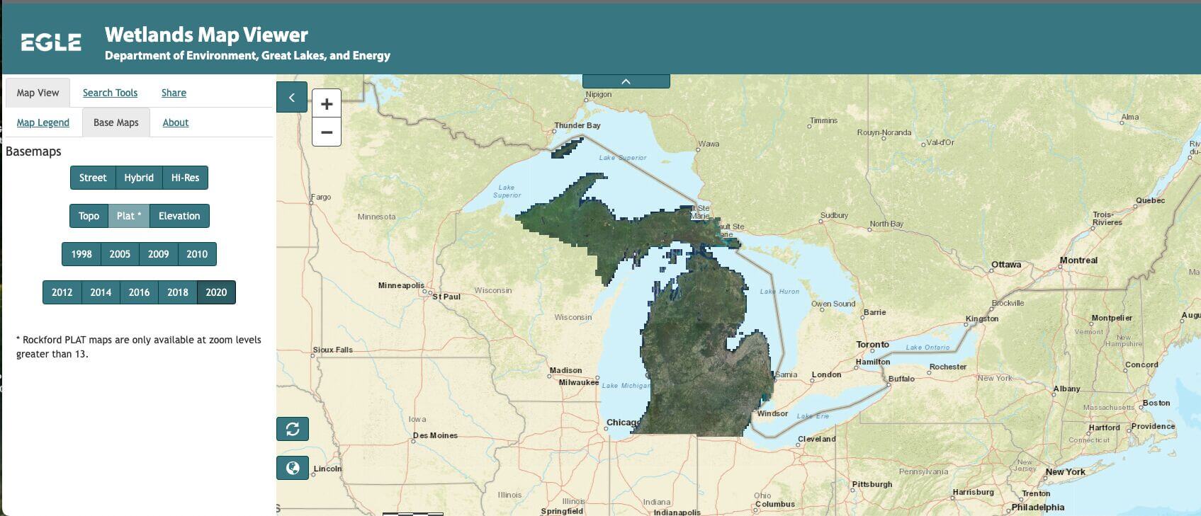 EGLE Wetlands Map Viewer: Michigan Wetland Screening Tool