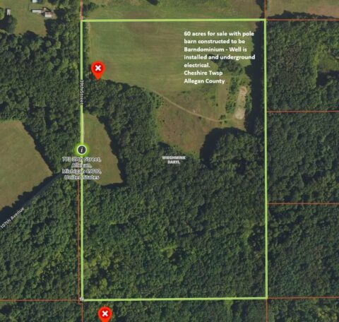 Hunting Land For Sale In Allegan County 60 Acres | Property ID: 23512